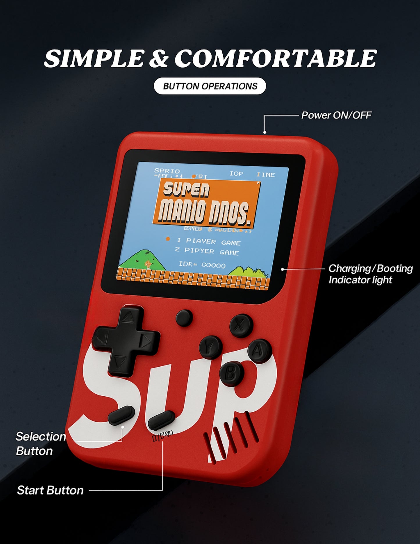 SUP X1 Game Console - 400 Classic Games in One